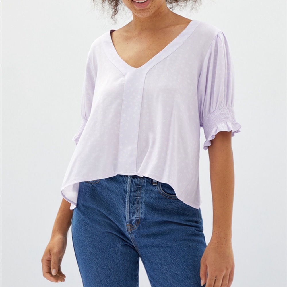 LA Hearts Easy V-Neck Blouse